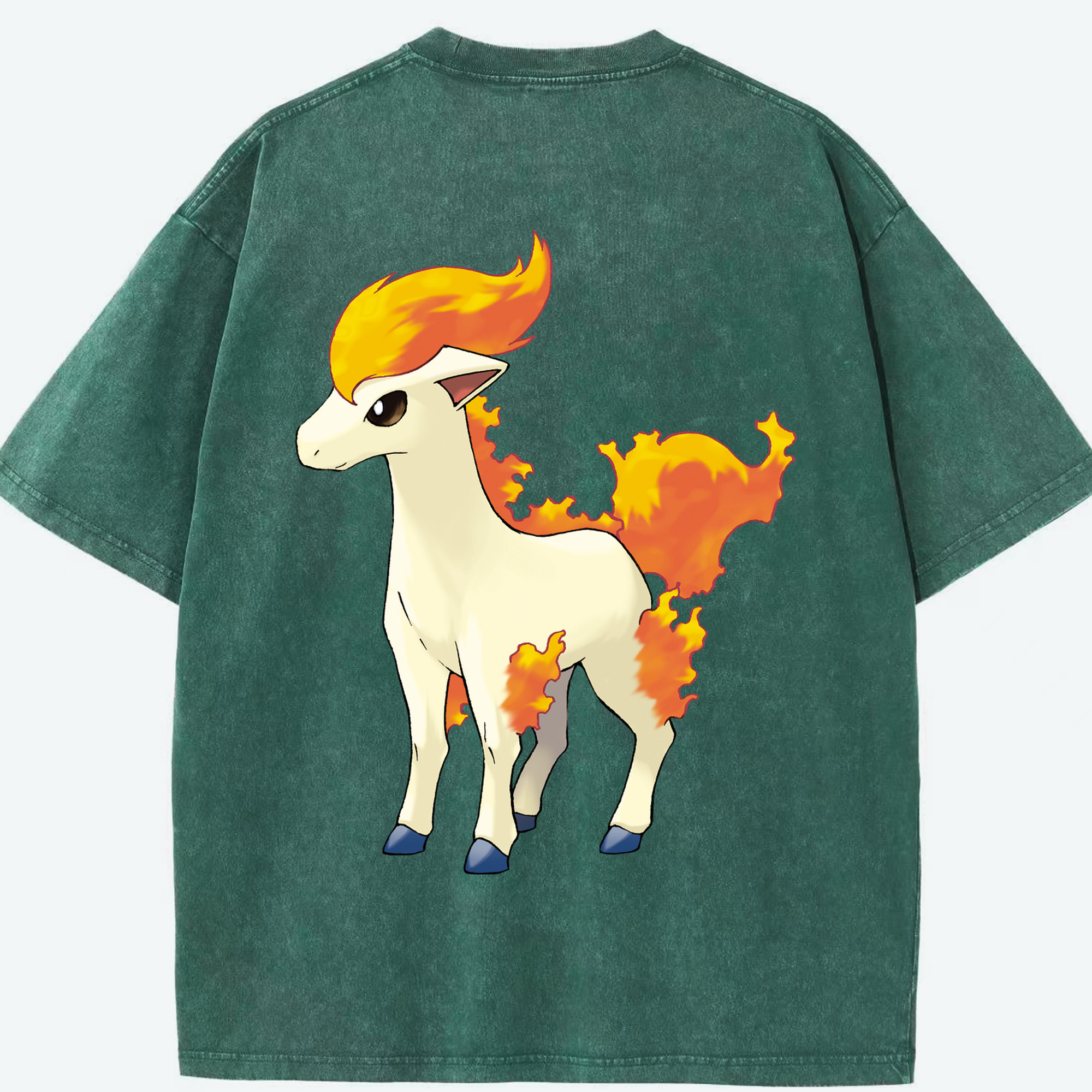 （画像用） ポケットモンスター Pokémon 綿100% ヴィンテージ風 半袖Tシャツ（背面プリント）